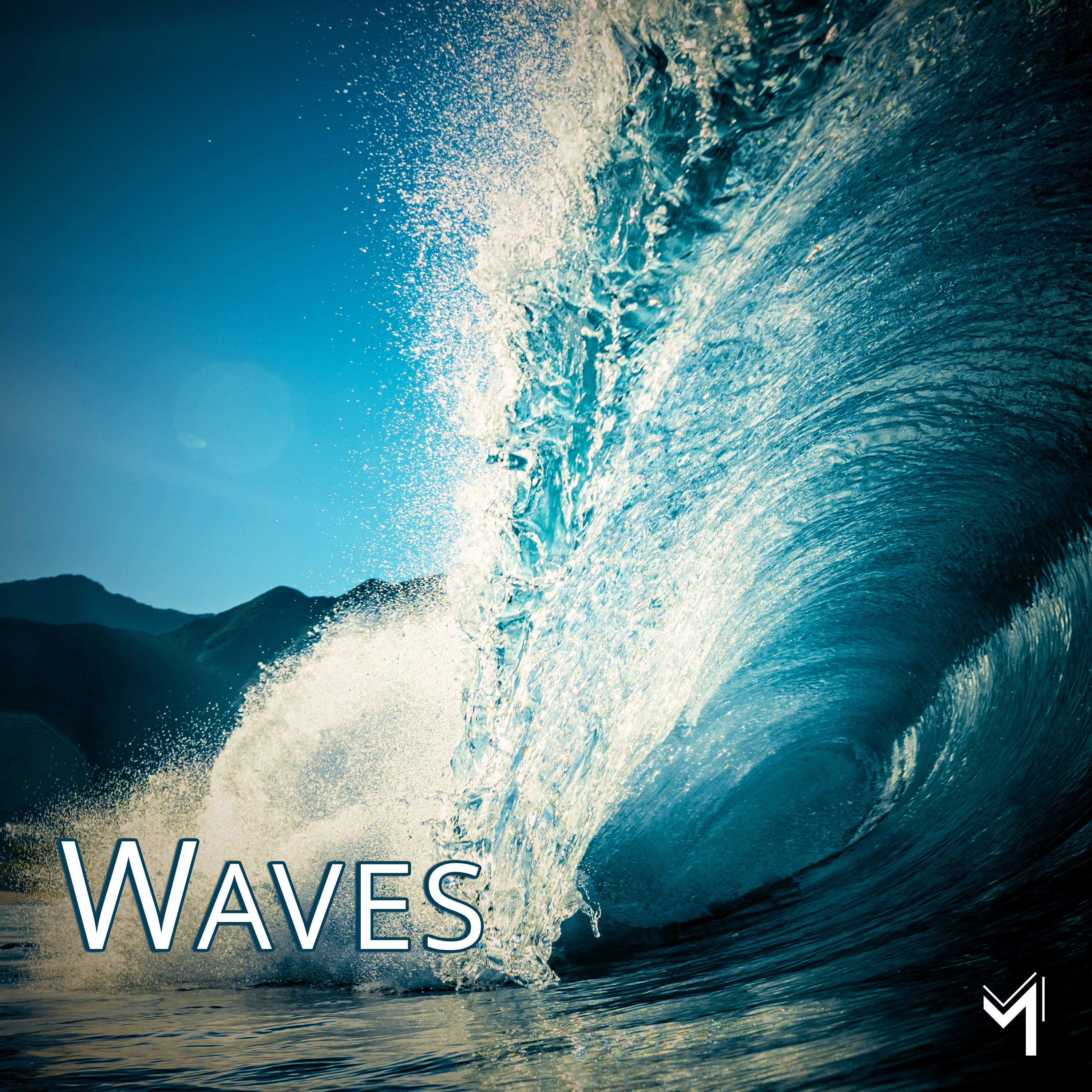 Waves Album Art with M Logo by Michael Evan Moore